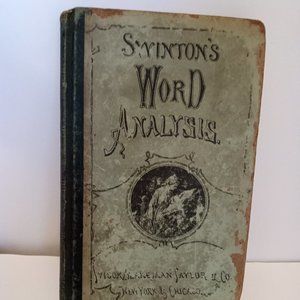Book: "Swinton's Word Analysis, by Wm Swinton, copyright 1880